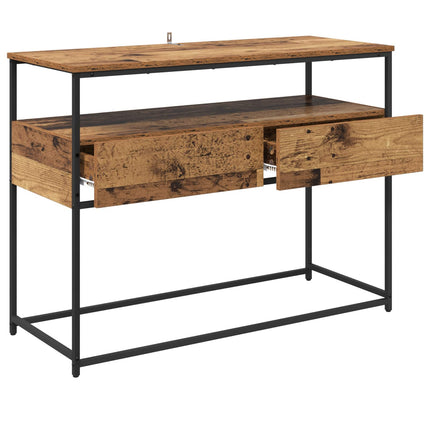 Konsolbord Gammelt træ 100 x 40 x 75 cm Konstrueret træ
