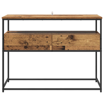 Konsolbord Gammelt træ 100 x 40 x 75 cm Konstrueret træ