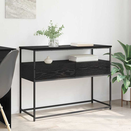 Konsolbord Sort eg 100 x 40 x 75 cm Konstrueret træ