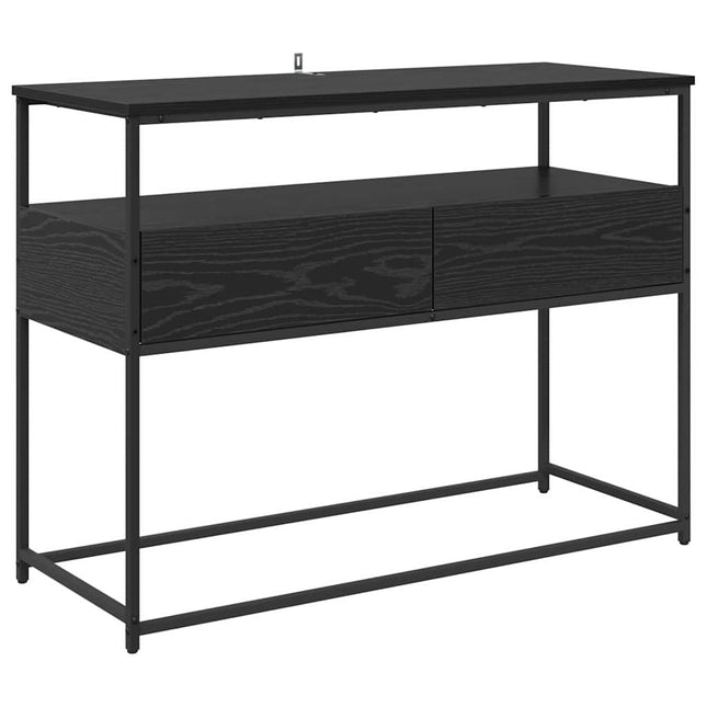 Konsolbord Sort eg 100 x 40 x 75 cm Konstrueret træ
