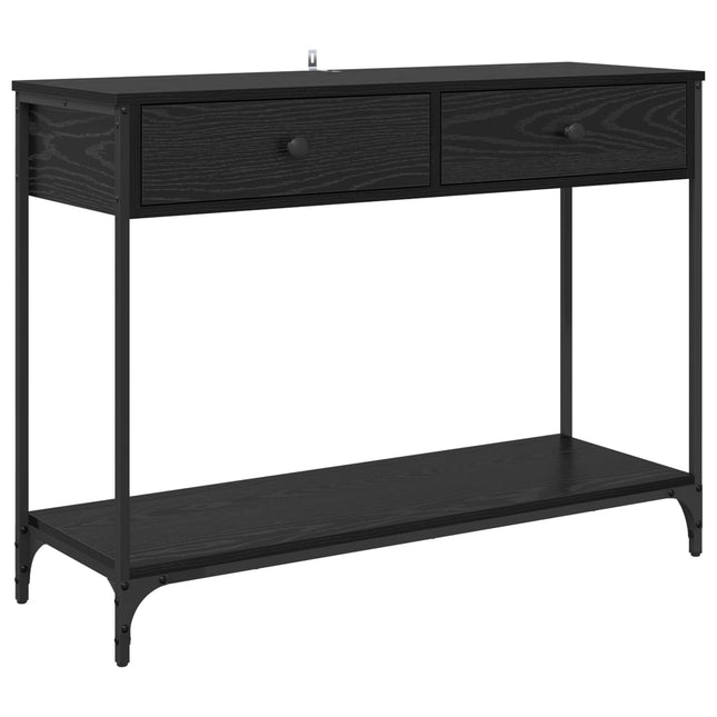 Konsolbord Sort eg 100 x 34,5 x 75 cm Konstrueret træ