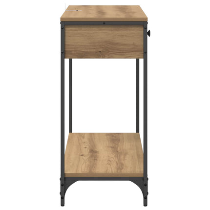 Konsolbord Artisan Egetræ 75 x 34,5 x 75 cm Konstrueret træ