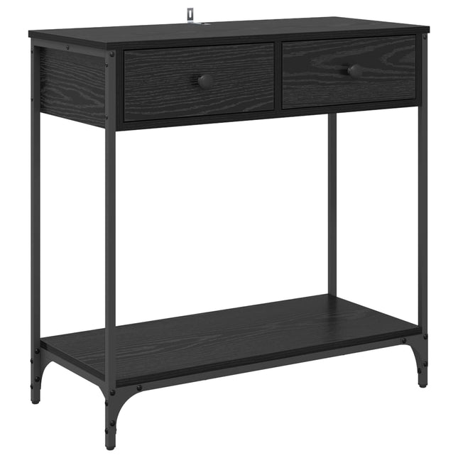 Konsolbord Sort eg 75 x 34,5 x 75 cm Konstrueret træ