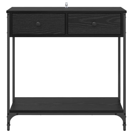 Konsolbord Sort eg 75 x 34,5 x 75 cm Konstrueret træ