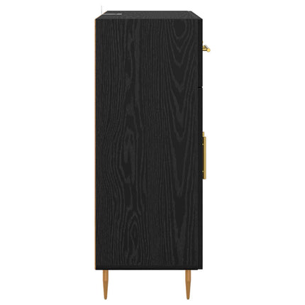 Sideboard Sort eg 69,5 x 34 x 90 cm Konstrueret træ