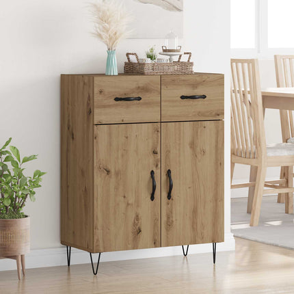 Sideboard Artisan Egetræ 69,5 x 34 x 90 cm Konstrueret træ