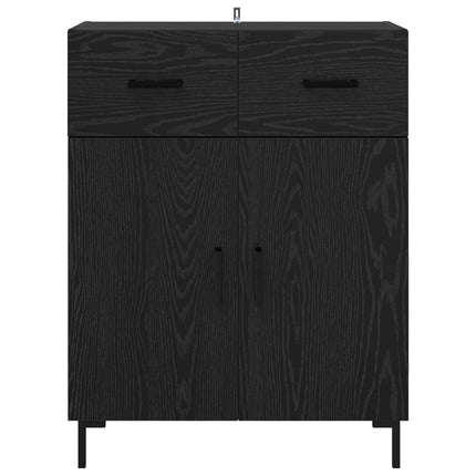 Sideboard Sort eg 69,5 x 34 x 90 cm Konstrueret træ