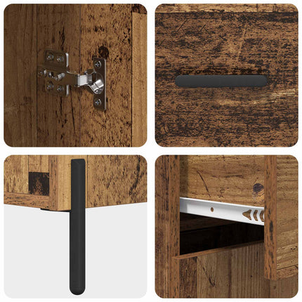 Sideboard Gammelt træ 69,5 x 34 x 90 cm Konstrueret træ
