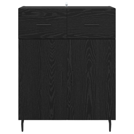 Sideboard Sort eg 69,5 x 34 x 90 cm Konstrueret træ