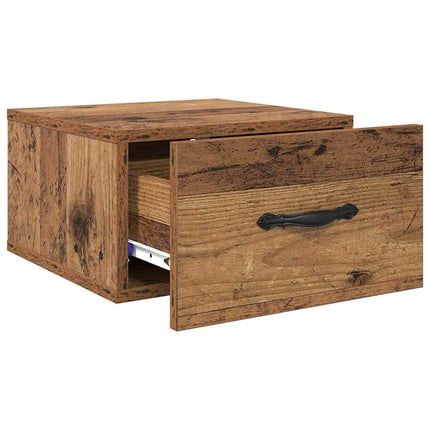 Natskab 2 stk. Gammelt træ 35 x 35 x 20 cm Konstrueret træ