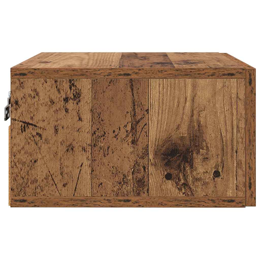 Natskab Vægmonteret Gammelt træ 35 x 35 x 20 cm Konstrueret træ