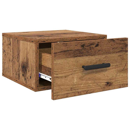Natskab 2 stk. 35 x 35 x 20 cm Konstrueret træ Gammelt træ