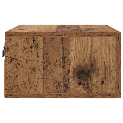 Natskab 2 stk. 35 x 35 x 20 cm Konstrueret træ Gammelt træ