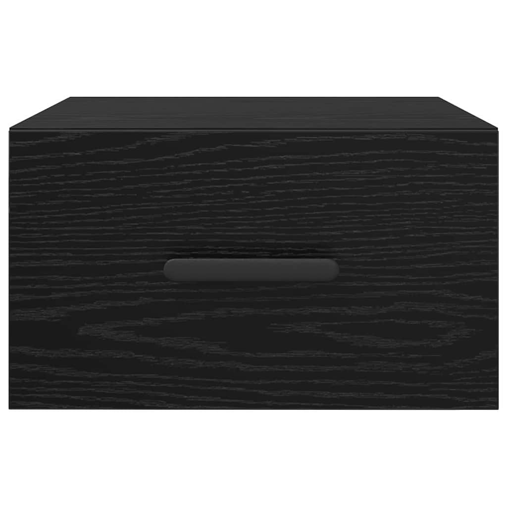 Natskab Vægmonteret Sort eg 35 x 35 x 20 cm Konstrueret træ