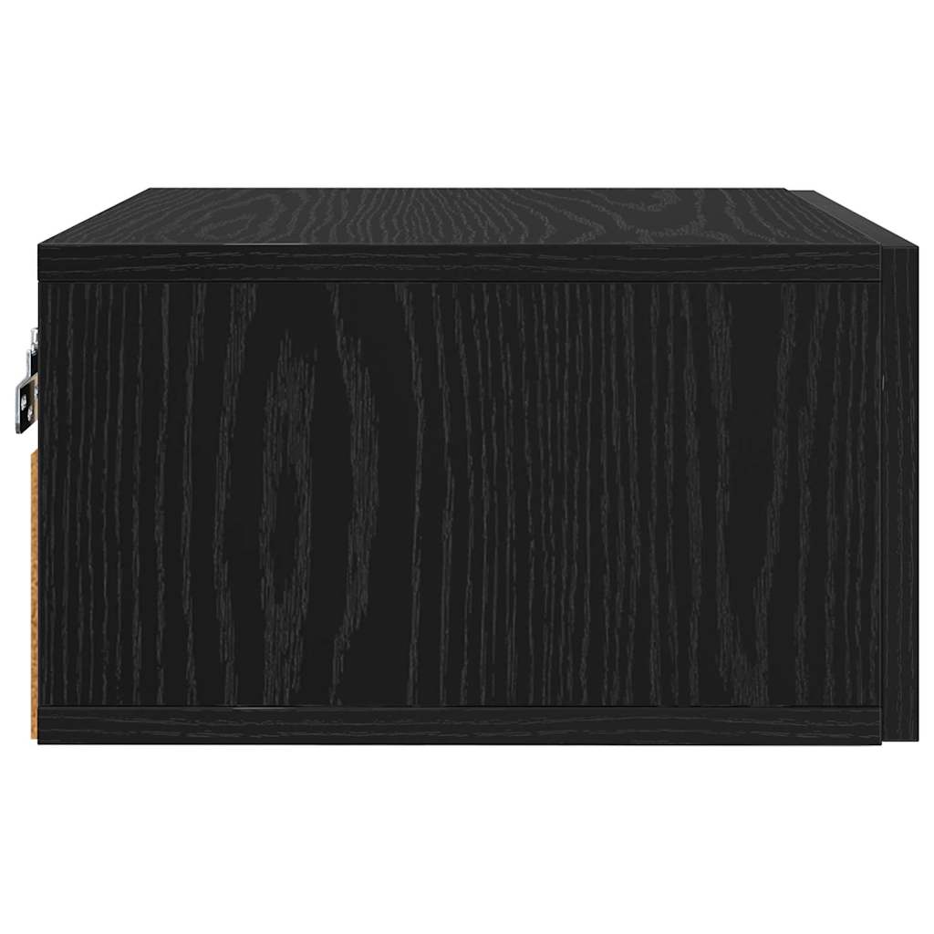 Natskab Vægmonteret Sort eg 35 x 35 x 20 cm Konstrueret træ