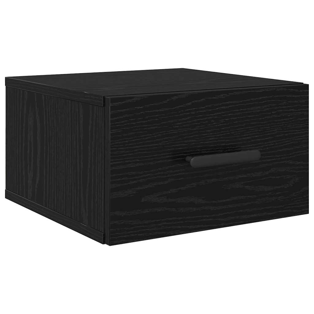 Natskab 2 pcs Sort eg 35 x 35 x 20 cm Konstrueret træ