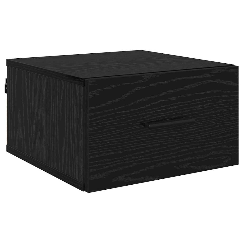Natskab med skuffe Sort eg 35 x 35 x 20 cm Konstrueret træ