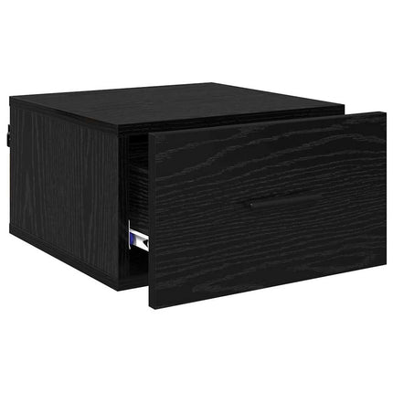 Natskab Sort eg 35 x 35 x 20 cm Konstrueret træ