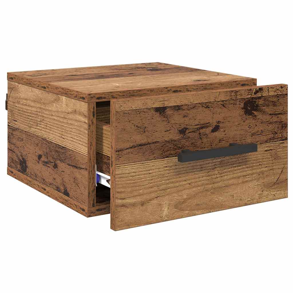 Natskab Vægmonteret Gammelt træ 35 x 35 x 20 cm Konstrueret træ