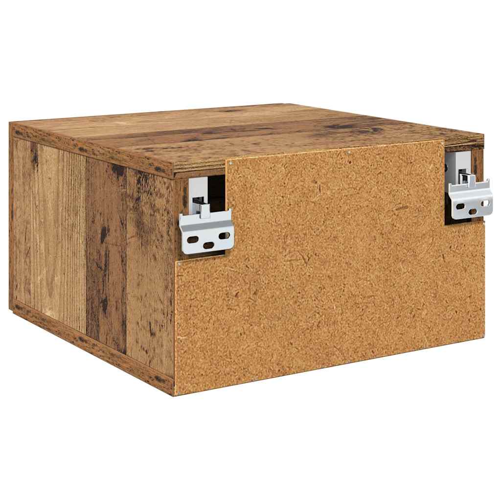 Natskab Vægmonteret Gammelt træ 35 x 35 x 20 cm Konstrueret træ