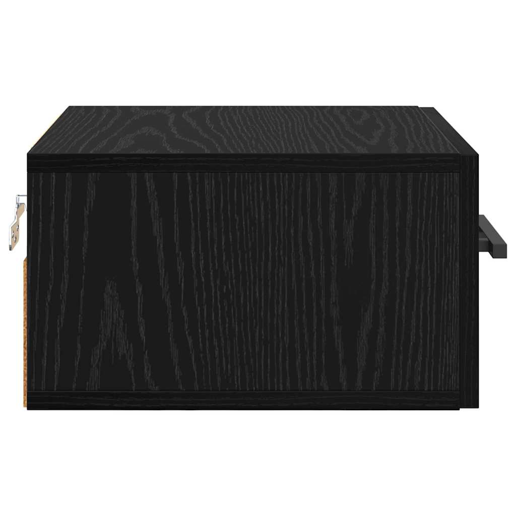 Natskab Vægmonteret Sort eg 35 x 35 x 20 cm Konstrueret træ