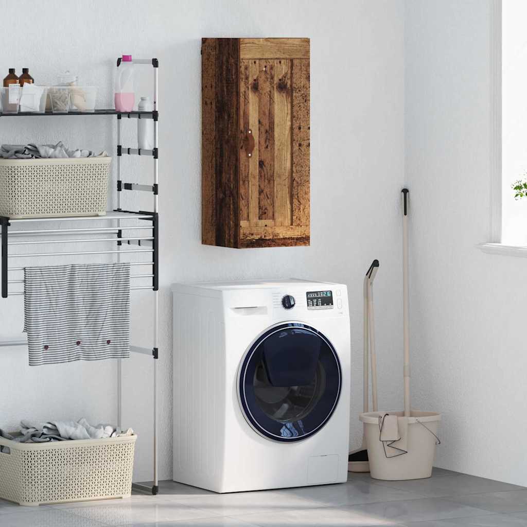 Vægskab Gammelt træ 34,5 x 34 x 90 cm Konstrueret træ