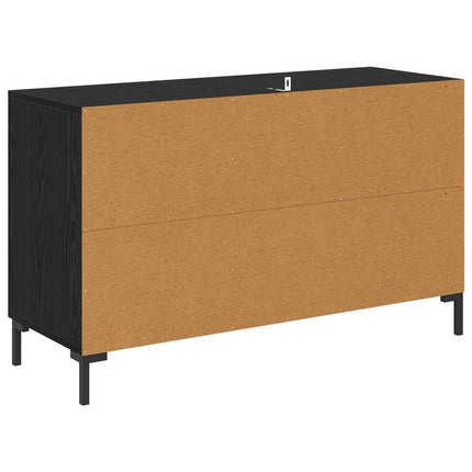 Sideboard med skuffe Sort eg 100 x 36 x 60 cm Konstrueret træ