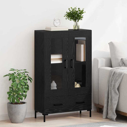 Highboard Sort eg 69,5 x 31 x 115 cm Konstrueret træ