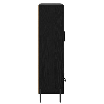 Highboard CORONA Sort eg 69,5 x 31 x 115 cm Konstrueret træ