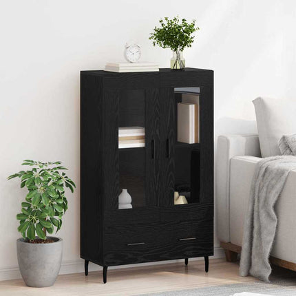 Highboard Sort eg 69,5 x 31 x 115 cm Konstrueret træ