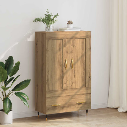 Highboard Artisan Egetræ 69,5 x 31 x 115 cm Konstrueret træ