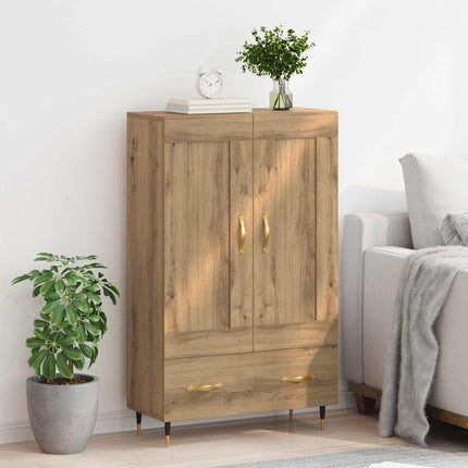 Highboard Artisan Egetræ 69,5 x 31 x 115 cm Konstrueret træ