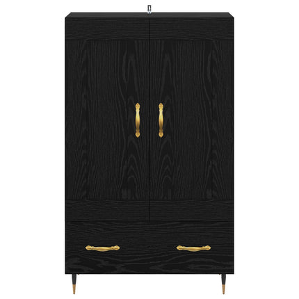 Highboard Sort eg 69,5 x 31 x 115 cm Konstrueret træ