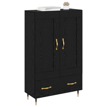 Highboard Sort eg 69,5 x 31 x 115 cm Konstrueret træ