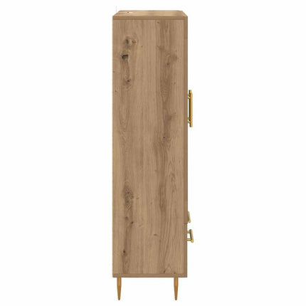 Highboard Artisan Egetræ 69,5 x 31 x 115 cm Konstrueret træ
