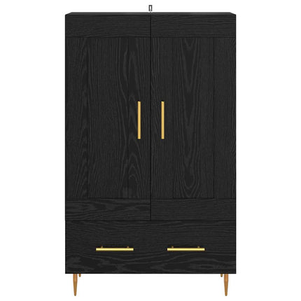 Highboard Sort eg 69,5 x 31 x 115 cm Konstrueret træ
