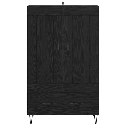 Highboard Sort eg 69,5 x 31 x 115 cm Konstrueret træ