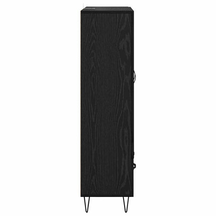 Highboard Sort eg 69,5 x 31 x 115 cm Konstrueret træ