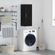 Vægskab Sort eg 34,5 x 34 x 90 cm Konstrueret træ