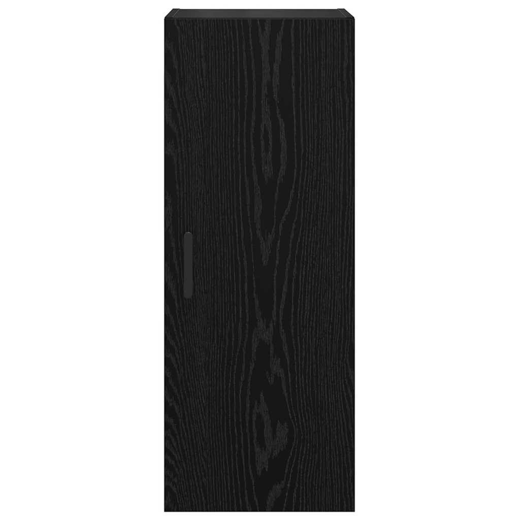 Vægskab Sort eg 34,5 x 34 x 90 cm Konstrueret træ