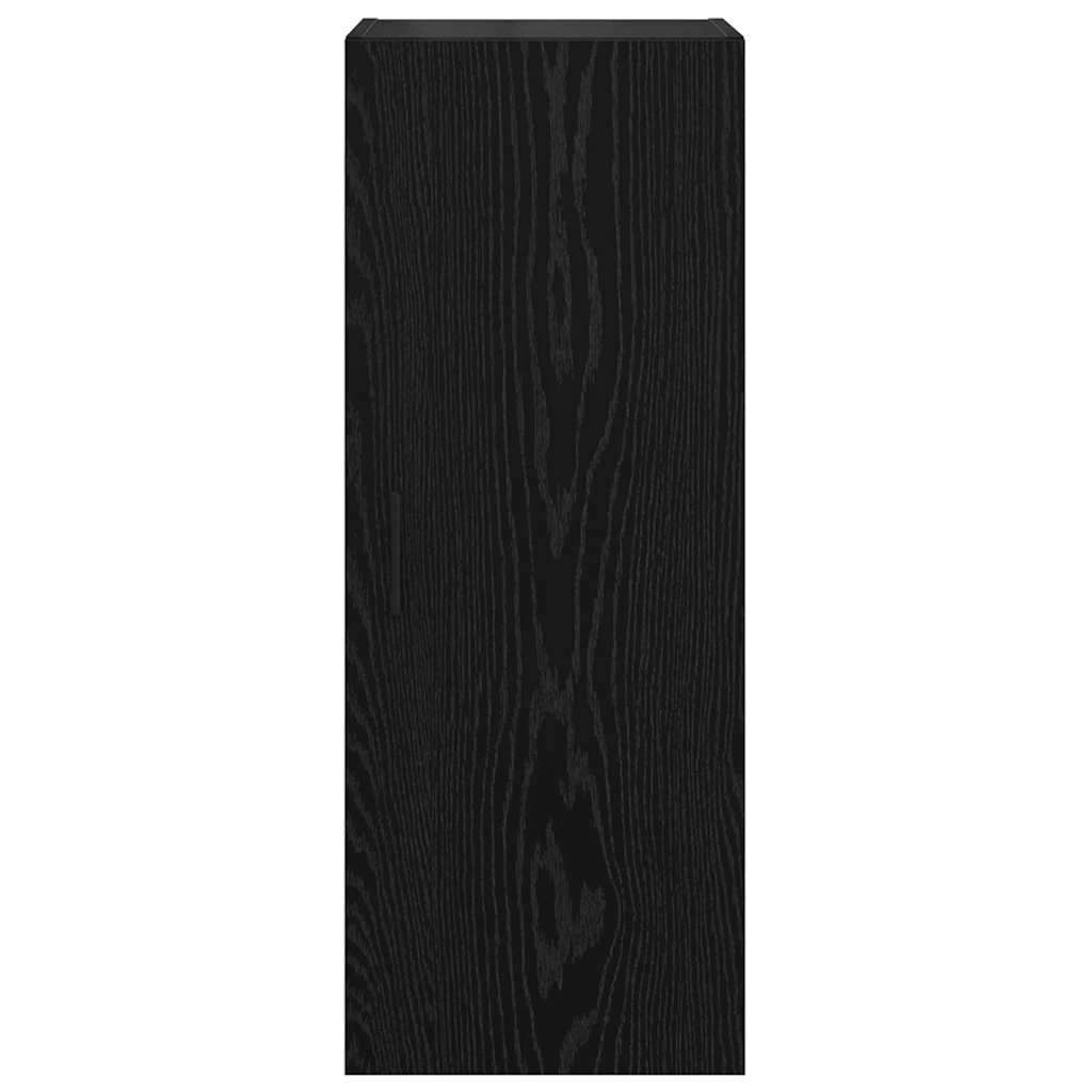 Vægskab Sort eg 34,5 x 34 x 90 cm Konstrueret træ