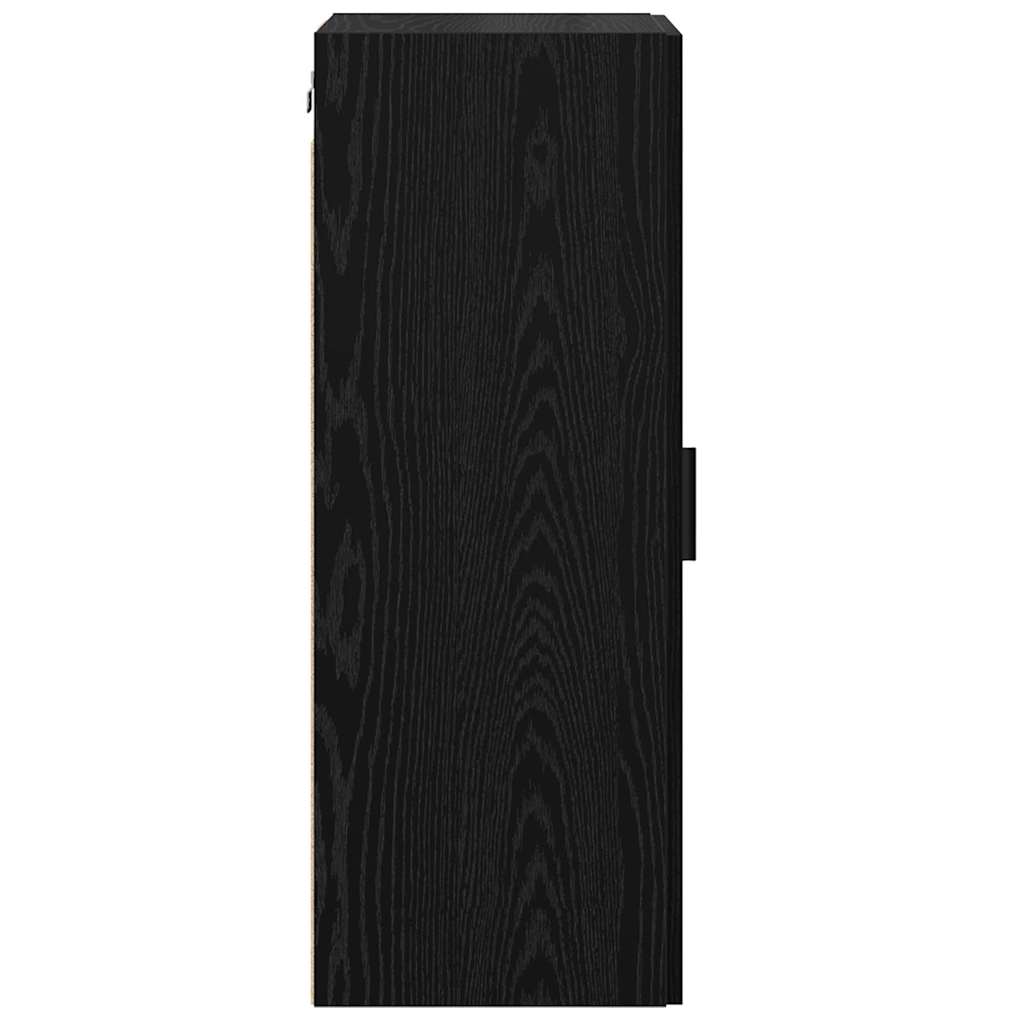 Vægskab Sort eg 34,5 x 34 x 90 cm Konstrueret træ