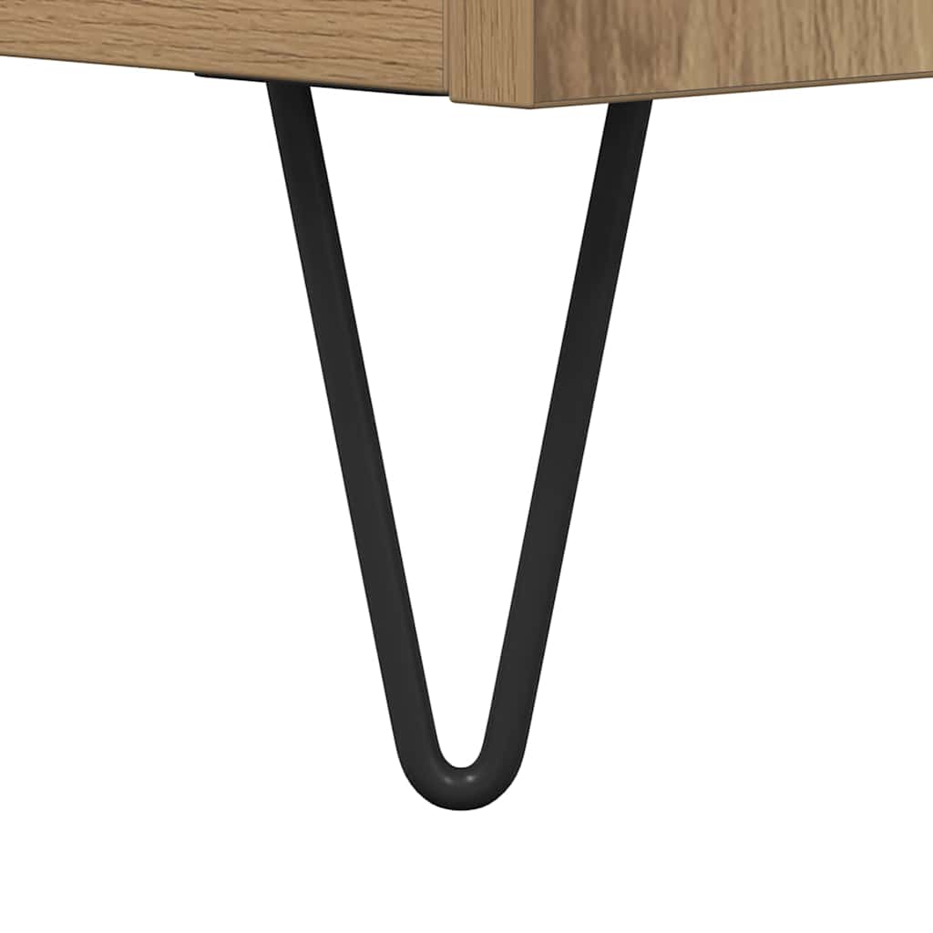 Sofabord Artisan Egetræ 60 x 44,5 x 45 cm Konstrueret træ