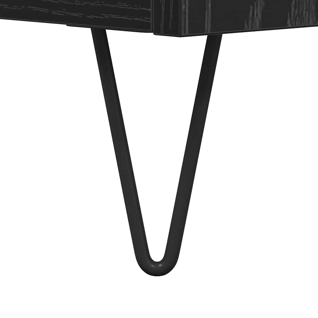 Sofabord Sort eg 60 x 44,5 x 45 cm Konstrueret træ