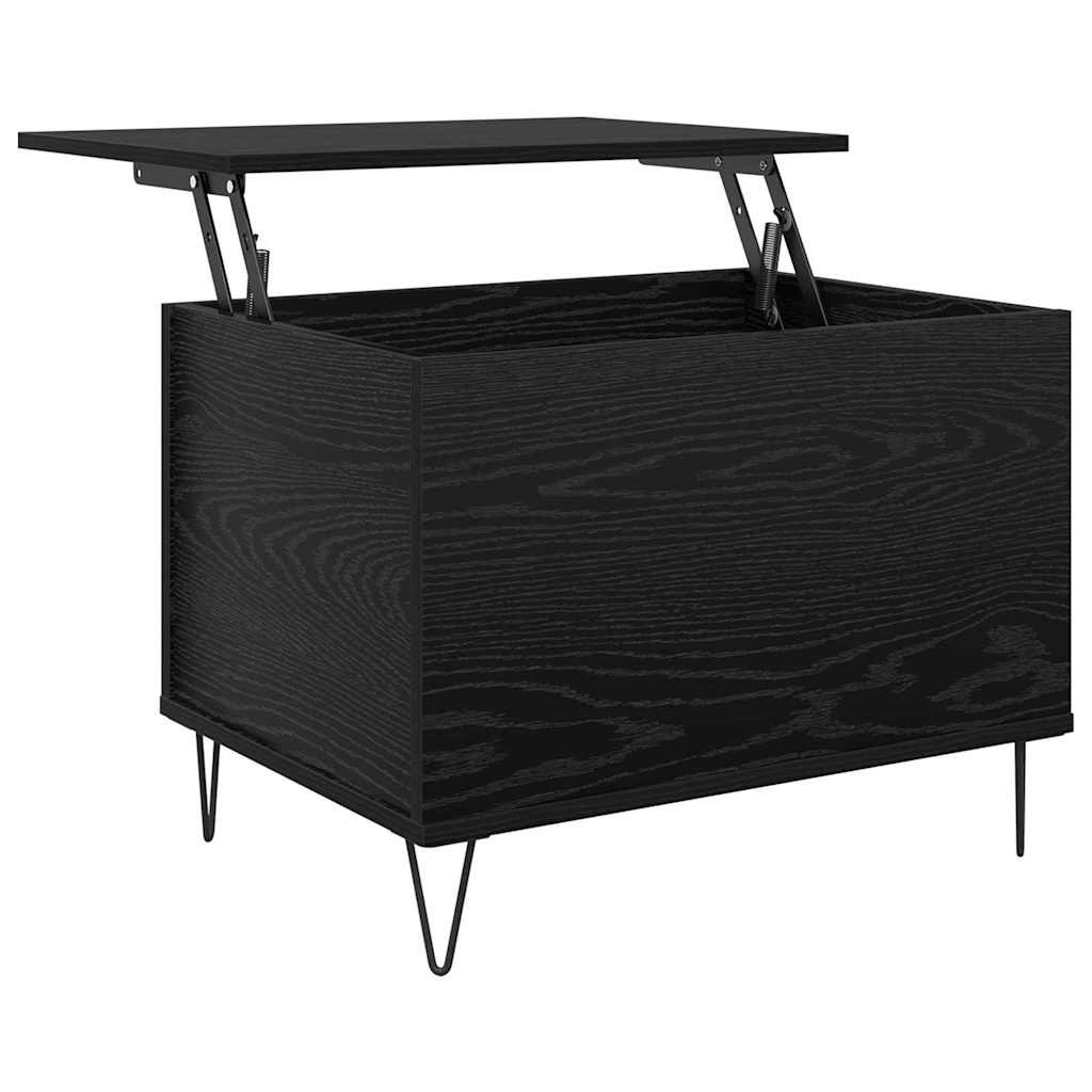 Sofabord Sort eg 60 x 44,5 x 45 cm Konstrueret træ