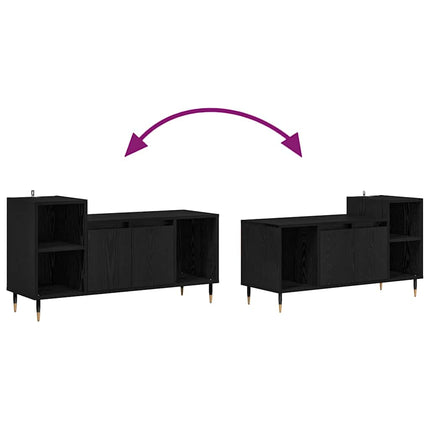 TV-skab 100 x 35 x 55 cm Sort eg Konstrueret træ