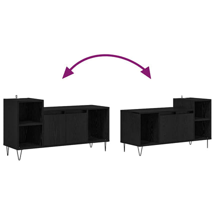 TV-skab 100 x 35 x 55 cm Sort eg Konstrueret træ