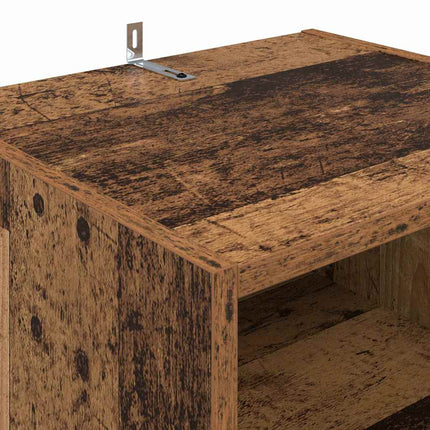 TV-skab 160 x 35 x 55 cm Gammelt træ Konstrueret træ