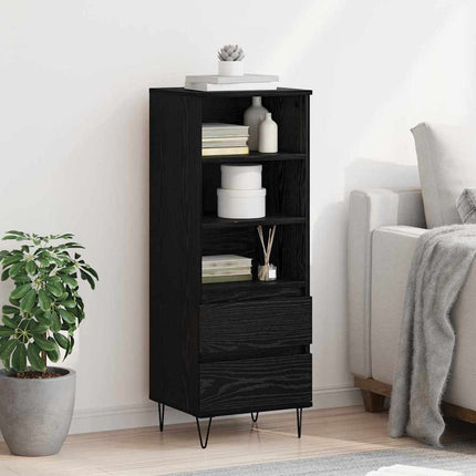 Highboard Sort eg 40 x 36 x 110 cm Konstrueret træ
