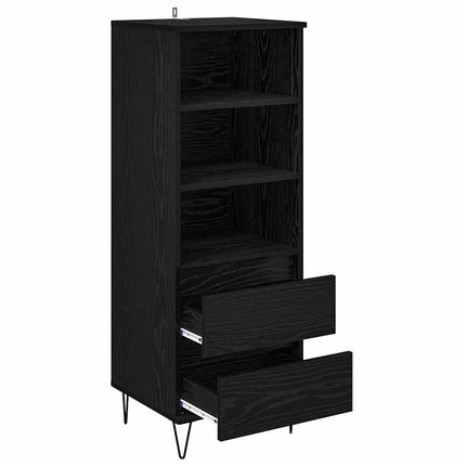 Highboard Sort eg 40 x 36 x 110 cm Konstrueret træ